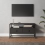 Black plywood TV cabinet 80x35x45 cm by vidaXL, TV Furniture - Ref: Foro24-826310, Price: 64,48 €, Discount: %