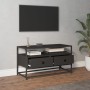 Black plywood TV cabinet 80x35x45 cm by vidaXL, TV Furniture - Ref: Foro24-826310, Price: 63,99 €, Discount: %