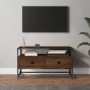 Brown oak plywood TV cabinet 80x35x45 cm by vidaXL, TV Furniture - Ref: Foro24-826314, Price: 61,56 €, Discount: %