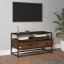 Brown oak plywood TV cabinet 80x35x45 cm by vidaXL, TV Furniture - Ref: Foro24-826314, Price: 61,56 €, Discount: %