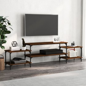 Brown oak plywood TV cabinet 197x35x52 cm by vidaXL, TV Furniture - Ref: Foro24-826329, Price: 52,93 €, Discount: %