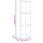 TV-Schrank/Regal aus geräuchertem Eichenholz, 36 x 30 x 114 cm von vidaXL, Bücherregale und Regale - Ref: Foro24-826655, Prei...