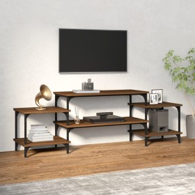 TV stand made of brown oak plywood 157x35x52 cm by vidaXL, TV Furniture - Ref: Foro24-826324, Price: 47,12 €, Discount: %