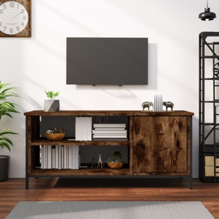 Smoked oak plywood TV cabinet 100x40x45 cm by vidaXL, TV Furniture - Ref: Foro24-826302, Price: 65,26 €, Discount: %