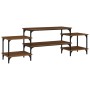 TV stand made of brown oak plywood 157x35x52 cm by vidaXL, TV Furniture - Ref: Foro24-826324, Price: 46,98 €, Discount: %