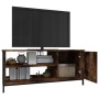 Smoked oak plywood TV cabinet 100x40x45 cm by vidaXL, TV Furniture - Ref: Foro24-826302, Price: 65,26 €, Discount: %