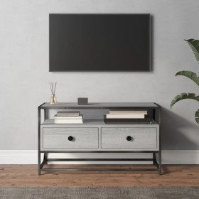 TV stand made of gray Sonoma plywood, measuring 80x35x45 cm. by vidaXL, TV Furniture - Ref: Foro24-826313, Price: 61,99 €, Di...