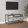 TV stand made of gray Sonoma plywood, measuring 80x35x45 cm. by vidaXL, TV Furniture - Ref: Foro24-826313, Price: 61,56 €, Di...