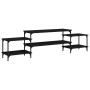 Mueble para TV madera contrachapada negro 197x35x52 cm de vidaXL, Muebles TV - Ref: Foro24-826325, Precio: 70,99 €, Descuento: %