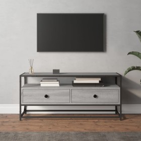 Mueble de TV madera contrachapada gris Sonoma 100x35x45 cm de vidaXL, Muebles TV - Ref: Foro24-826308, Precio: 64,99 €, Descu...