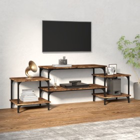 TV stand made of smoked oak plywood, measuring 157x35x52 cm. by vidaXL, TV Furniture - Ref: Foro24-826322, Price: 66,51 €, Di...