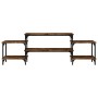 TV stand made of smoked oak plywood, measuring 157x35x52 cm. by vidaXL, TV Furniture - Ref: Foro24-826322, Price: 63,92 €, Di...