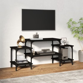 Black plywood TV cabinet 117x35x52 cm by vidaXL, TV Furniture - Ref: Foro24-826315, Price: 39,17 €, Discount: %