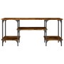 TV stand made of smoked oak plywood, 102x35x45.5 cm by vidaXL, TV Furniture - Ref: Foro24-826332, Price: 48,56 €, Discount: %