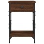 Oak brown plywood bedside table 40x42x60 cm by vidaXL, Nightstands - Ref: Foro24-826343, Price: 44,99 €, Discount: %