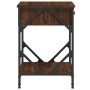 Oak brown plywood bedside table 40x42x60 cm by vidaXL, Nightstands - Ref: Foro24-826343, Price: 44,99 €, Discount: %