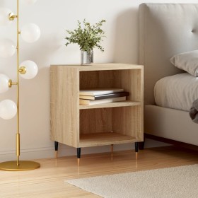 Engineered wood nightstand in Sonoma oak, 40x30x50 cm. by vidaXL, Nightstands - Ref: Foro24-826770, Price: 39,66 €, Discount: %