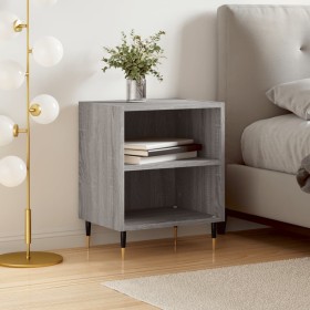 Sonoma gray engineered wood bedside table 40x30x50 cm by vidaXL, Nightstands - Ref: Foro24-826776, Price: 33,99 €, Discount: %