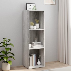 Estantería/mueble de TV contrachapada gris Sonoma 36x30x114 cm de vidaXL, Librerías y estanterías - Ref: Foro24-826656, Preci...