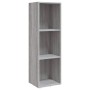 Gray Sonoma plywood TV stand/shelf 36x30x114 cm by vidaXL, Bookcases and shelves - Ref: Foro24-826656, Price: 52,93 €, Discou...