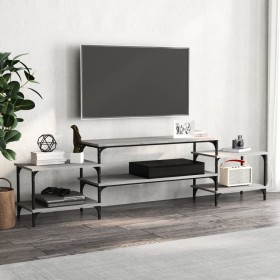 Sonoma gray plywood TV cabinet 197x35x52 cm by vidaXL, TV Furniture - Ref: Foro24-826328, Price: 57,57 €, Discount: %