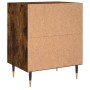 Mesitas de noche 2 uds madera ingeniería roble humo 40x30x50 cm de vidaXL, Mesitas de noche - Ref: Foro24-826775, Precio: 52,...