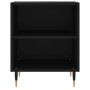 Black engineered wood nightstand 40x30x50 cm by vidaXL, Nightstands - Ref: Foro24-826766, Price: 33,99 €, Discount: %