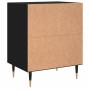 Black engineered wood nightstand 40x30x50 cm by vidaXL, Nightstands - Ref: Foro24-826766, Price: 33,99 €, Discount: %