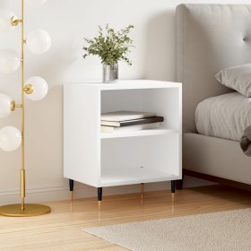 Engineered wood white bedside table 40x30x50 cm by vidaXL, Nightstands - Ref: Foro24-826764, Price: 34,07 €, Discount: %