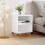 Glossy white engineered wood bedside table 40x30x50 cm by vidaXL, Nightstands - Ref: Foro24-826768, Price: 34,85 €, Discount: %