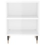 Glossy white engineered wood bedside table 40x30x50 cm by vidaXL, Nightstands - Ref: Foro24-826768, Price: 34,85 €, Discount: %