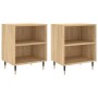 Nightstands 2 pcs engineered wood Sonoma oak 40x30x50 cm by vidaXL, Nightstands - Ref: Foro24-826771, Price: 50,37 €, Discoun...