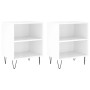 Bedside tables 2 units glossy white wood 40x30x50 cm by vidaXL, Nightstands - Ref: Foro24-826785, Price: 40,72 €, Discount: %