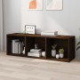 Regal/TV-Schrank aus braunem Eichensperrholz, 36 x 30 x 114 cm von vidaXL, Bücherregale und Regale - Ref: Foro24-826657, Prei...