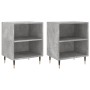 Bedside tables 2 pcs concrete gray wood 40x30x50 cm by vidaXL, Nightstands - Ref: Foro24-826773, Price: 52,25 €, Discount: %