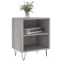 Mesita de noche 2 uds madera ingeniería gris Sonoma 40x30x50 cm de vidaXL, Mesitas de noche - Ref: Foro24-826793, Precio: 42,...