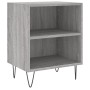 Mesita de noche 2 uds madera ingeniería gris Sonoma 40x30x50 cm de vidaXL, Mesitas de noche - Ref: Foro24-826793, Precio: 42,...