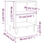 Mesita de noche 2 uds madera ingeniería gris Sonoma 40x30x50 cm de vidaXL, Mesitas de noche - Ref: Foro24-826793, Precio: 42,...