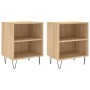 Nightstands 2 pcs engineered wood Sonoma oak 40x30x50 cm by vidaXL, Nightstands - Ref: Foro24-826787, Price: 37,04 €, Discoun...