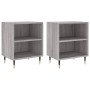 Bedside table 2 pcs Sonoma gray engineered wood 40x30x50 cm by vidaXL, Nightstands - Ref: Foro24-826777, Price: 39,83 €, Disc...