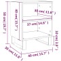 Nachttische 2 Stk. Holzwerkstoff weiß 40x30x50 cm von vidaXL, Nachttische - Ref: Foro24-826797, Preis: 64,52 €, Rabatt: %