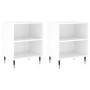 Nightstands 2 pcs glossy white engineered wood 40x30x50 cm by vidaXL, Nightstands - Ref: Foro24-826769, Price: 42,24 €, Disco...