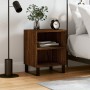 Brown oak engineered wood bedside table 40x30x50 cm by vidaXL, Nightstands - Ref: Foro24-826810, Price: 37,62 €, Discount: %