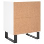 Mesita de noche madera de ingeniería blancp 40x30x50 cm de vidaXL, Mesitas de noche - Ref: Foro24-826796, Precio: 37,99 €, De...