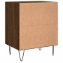 Brown oak engineered wood bedside table 40x30x50 cm by vidaXL, Nightstands - Ref: Foro24-826794, Price: 25,71 €, Discount: %