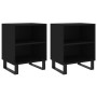 Nightstands 2 pcs engineered wood black 40x30x50 cm by vidaXL, Nightstands - Ref: Foro24-826799, Price: 53,42 €, Discount: %