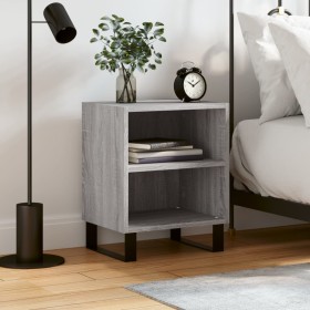 Bedside table made of gray Sonoma engineered wood, 40x30x50 cm. by vidaXL, Nightstands - Ref: Foro24-826808, Price: 37,62 €, ...