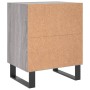 Mesita de noche madera de ingeniería gris Sonoma 40x30x50 cm de vidaXL, Mesitas de noche - Ref: Foro24-826808, Precio: 37,99 ...