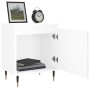 Glossy white engineered wood bedside table 40x30x50 cm by vidaXL, Nightstands - Ref: Foro24-826816, Price: 37,64 €, Discount: %