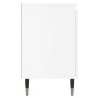 Glossy white engineered wood bedside table 40x30x50 cm by vidaXL, Nightstands - Ref: Foro24-826816, Price: 37,64 €, Discount: %